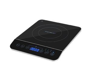 Aigostar BlueFire 30PKZ- Placa de inducción portátil, 2000 W, control táctil, 10 niveles de potencia, temporizador. Para recipientes entre 13 y 24 cm diámetro.