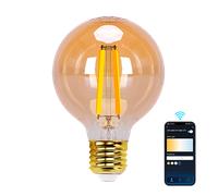 Bombilla LED E27 G80 Smart Wi-Fi Filamento 220V 6W 2700K~6500K 806Lm (Ámbar)