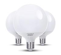 Aigostar - Bombillas LED E27 G120 Globo 20W Equivalente a 129W, Luz Calida 3000K, 2060 Lumen, CRI> 80, Ahorro de Energía, 3 Unidades
