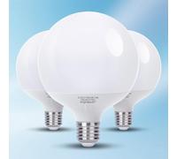 Aigostar - Bombillas LED E27 G120 Globo 20W Equivalente a 129W, Luz Fría 6500K, 2060 Lumen, CRI> 80, Ahorro de Energía, No Regulable, 3 Unidades