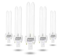 Aigostar Bombillas PLC Tubo, 26W, Maiz G24d-3, 2 Pines, 3000K, Pack de 5 | Luz blanca cálida, 1670Lm, No regulable,Bombillas fluorescentes compactas