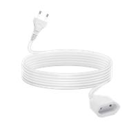 Aigostar - Cable Alargador de 3 Metros, Hasta 2200W, Protección Infantil, Enchufe 10A/250V, Cable de Tipo H05VV-F 2G1.0mm², Blanco