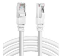 Aigostar Cable Ethernet Cat7 de 1.5M, Cable de Red Redondo RJ45 Gigabit LAN de Alta Velocidad, de10Gbps y 600Mhz para Switch, Rúter, Módem, Panel de Conexión, PC (Blanco)