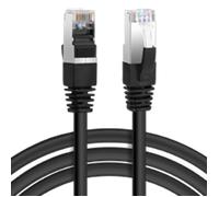 Aigostar Cable Ethernet Cat7 de 5M, Cable de Red Redondo RJ45 Gigabit LAN de Alta Velocidad, de10Gbps y 600Mhz para Switch, Rúter, Módem, Panel de Conexión, PC (Negro)