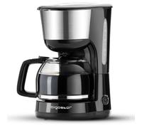 Aigostar Chocolate - Cafetera de Goteo de 1000W, Capacidad 1,25L (10-12 Tazas), Función Mantener Caliente y Sistema Antigoteo, Filtro Permanente Reutilizable y Lavable, Libre de BPA, Negro