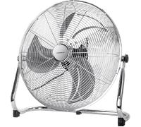 Aigostar Clover 33QNV - Ventilador Industrial, 3 Aspas Metálicas, 20"(51cm), Ventilador suelo, 3 Velocidades, Ajustable 135º, Ventilador Potente 100 W, Diseño Completo de Metal Cromado, Clover