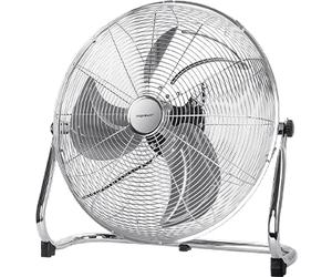 Aigostar Clover 33QNV - Ventilador Industrial, 3 Aspas Metálicas, 20"(51cm), Ventilador suelo, 3 Velocidades, Ajustable 135º, Ventilador Potente 100 W, Diseño Completo de Metal Cromado, Clover