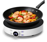 Aigostar Cookmate - Placa de inducción portátil, 2000W, diseño redondo