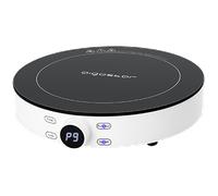 Aigostar Cookmate - Placa de inducción portátil, 2000W, diseño redondo, 9 niveles de potencia, temporizador de apagado, apto para recipientes compatibles con inducción de 12-26 cm. Diseño exclusivo.