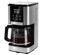Aigostar Cora - Cafetera de goteo, Programable 24h, 1,5L, Pantalla LCD, Cafetera filtro 14 tazas, Acero inoxidable, 1000W, Ajuste de intensidad, Antigoteo, AutoLimpieza, Mantenimiento de calor, Negro