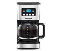 Aigostar Darcy - Cafetera de Goteo con Temporizador Programable, 950W,1.5L(12 Tazas),Pantalla LCD, Filtro Reutilizable, Auto Apagado, Función Mantener Caliente. Función Auto Limpieza