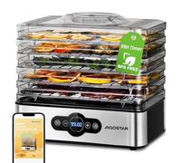 Aigostar Deshidratador de Alimentos, Pantalla LED, Temporizador 99H, 240W