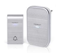 Aigostar Ding AC - Timbre inalámbrico, Timbre de Puerta con Indicadores LED, Resistente al Agua, 36 Melodías, 3 Niveles de Volumen, Timbre para Ancianos, Casa, Oficina (1 Receptor y 1 Transmisor)