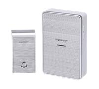 Aigostar Ding DC- Timbre inalámbrico portátil, Timbre Inalámbrico Exterior Impermeable，36 Melodías, 1 Receptores y 1 Transmisor