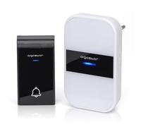 Aigostar Dong AC - Timbre inalámbrico, Timbre de Puerta con Indicadores LED, Resistente al Agua, 36 Melodías, 3 Niveles de Volumen, Timbre para Ancianos, Casa, Oficina (1 Receptor y 1 Transmisor)