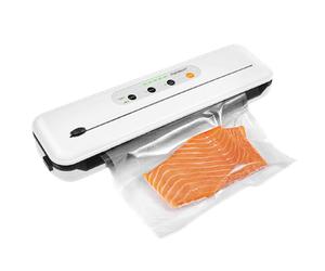 Aigostar Doreen 30LYD - Envasadora al vacío para alimentos secos y húmedos, con cortador de bolsas, piloto indicador luminoso. Incluye bolsas y tubo para botes.