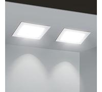 Aigostar Downlight LED Empotrable 18W equivalente 136W, 6500K Luz natural, Blanco,Foco Empotrable LED, Ojos de buey de LED, Ф190-200mm, Paquete de 2