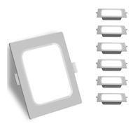 Aigostar Downlight LED Empotrable 18W Equivalente 136W, 6500K Luz Natural, Blanco, Foco Empotrable, Ojos de Buey, Ф190-200mm, Paquete de 6