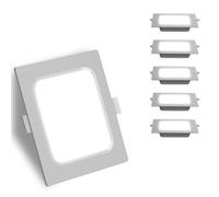 Aigostar Downlight LED Empotrable 24W Equivalent 162W Halógena, 2700LM, Luz Blanca Fría 6500K, Ojos de Buey Interior, Ф265-275 mm, Pack 5 Focos