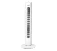 Aigostar Duke 33QRV - Ventilador de Torre, 3 Velocidades, Oscilación de 85º, Silencioso, Diseño Compacto, Fácil Instalación, 82 cm de Alto. Ventilador de Pie Portátil 45W, Color blanco