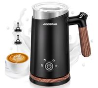 Aigostar - Espumador de Leche 4 en 1, Espumador Leche Eléctrico 500W 300ml, Espuma Caliente/Fría Control de Temperatura Inteligente, Calentador y espumador de leche para Latte, Cappuccino, Chocolate