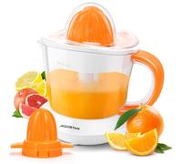 Aigostar Exprimidor de Naranjas Electrico 40W, Exprimidor Electrico 700ml, Doble Sentido de Giro, 2 Conos Desmontables y Cubierta Antipolvo, Apto para Lavavajillas, Nia