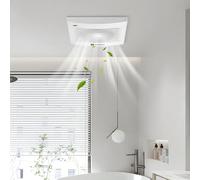 Aigostar Extractor de Baño, Extractor de Aire Silencioso con válvula Anti retorno, 18W Para Huecos 150mm, Ideal para Baño, Cocina, Garaje, Sótano, 2 Piezas