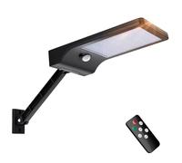 Aigostar - Farola solar LED exterior con sensor de movimiento y mando a distancia.Luz solar exterior resistente al agua IP65， regulable 180º,detección movimiento 7m.Para caminos,entradas etc