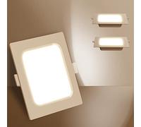 Aigostar - Foco empotrable LED, extra plano, alta luminosidad, 20 W equivalentes a 180 W incandescente, blanco cálido 3000 K AC 230 V foco empotrable en cuarto de baño, salón cocina, pasillo, Ф190-200