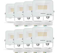 Aigostar Foco LED Exterior 20w, 1650LM Foco Proyector LED, IP65 Impermeable Luz de Seguridad, Natural 4000K Luces led exterior, Para Jardín, Patio, Garaje, Paquete de 8