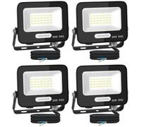 Aigostar Foco LED Exterior 20w 1650LM: Foco Proyectore LED Exterior Impermeable IP65-6500K Blanco Frío para Garaje Jardín Patio Parque. 4pcs