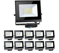 Aigostar Foco LED Exterior 20w 1650LM, Impermeable IP65,6500K, 10pcs