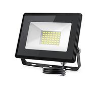 Aigostar Foco Led Exterior 30w 2450 lúmen,Luces Led Exterior Impermeable IP65,Proyector LED Blanco Frío 6500K para Jardín,Patio,Garaje,Parque