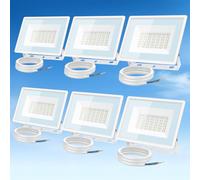 Aigostar Foco LED Exterior 30w,2510LM Foco Proyector LED,IP65 Impermeable Luz de Seguridad,Luz blanca 6500K Luces led exterior,Para Jardín,Patio,Garaje,Paquete de 6