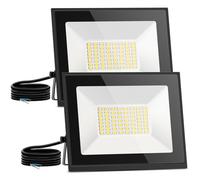 Aigostar Foco Led Exterior 30w 2510 lúmen,Luz led Exterior Impermeable IP65,Proyector LED Exterior & Interior Blanco Natural 4000 K para Jardín,Patio,Garaje,Parque 2 piezas