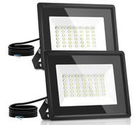 Aigostar Foco Led Exterior 30w 2700 lúmen,Luz led Exterior Impermeable IP65,Proyector LED Exterior & Interior Blanco Natural 4000 K para Jardín,Patio,Garaje,Parque 2 piezas