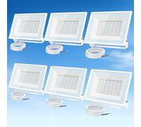 Aigostar Foco LED Exterior 50w,4300LM Foco Proyector LED,IP65 Impermeable Luz de Seguridad,Luz blanca 6500K Luces led exterior,Para Jardín,Patio,Garaje,Paquete de 6