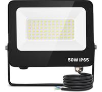 Aigostar Foco Led Exterior 50w 4500 lúmen,Luces Led Exterior Impermeable IP65,Proyector LED Exterior Blanco Frío 6500K para Jardín,Patio,Garaje,Parque