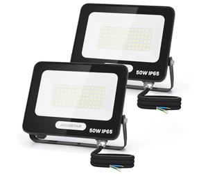 Aigostar Foco LED Exterior 50w 4500LM, Impermeable IP65, 6500K, 2PCS