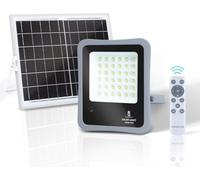 Aigostar - Foco proyector LED solar con mando a distancia,100W,6500K luz blanca Resistente al agua IP65. Perfectos para exterior jardín,patios,caminos o garajes
