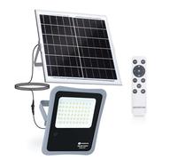 Aigostar - Foco proyector LED solar con mando a distancia, 200W, 6500K luz blanca. Resistente al agua IP65. Perfectos para exterior jardín, patios, caminos o garajes