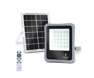 Aigostar - Foco proyector LED solar con mando a distancia,50W,6500K luz blanca. Resistente al agua IP65. Perfectos para exterior jardín, patios, caminos o garajes