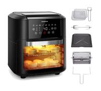 AIGOSTAR Freidora de Aire sin Aceite 12L, 1700W, 9 Modos Preconfigurados, Sistema Giratorio, Incluye 7 Accesorios.