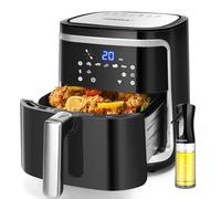 AIGOSTAR Freidora de Aire sin Aceite 7L,1900W, Inteligente. Conexión Wifi.Pantalla LED táctil, 7 funciones preestablecidas + mantener caliente y modo manual, Libre de BPA