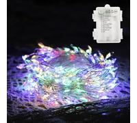 Aigostar Guirnalda Luces Pilas Luz de color, 9 Metros 300 LED Guirnalda de luces de Cobre con Temporizador, 8 Modos de iluminación, Ideal Para Navidad, Jardín, Dormitorio, Bodas y fiestas