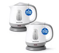 Aigostar Hervidor Agua Electrico Pequeño, Portatil & Compacto, Blanco Gris