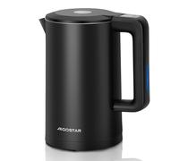 AIGOSTAR Hervidor de Agua Inteligente - Temperatura Regulable de 40°C a 100°C, Doble Pared de Acero Inoxidable, Mantener Caliente 24 hora. Control Wifi, Alexa y Google Home ( 1,7L 2200W)