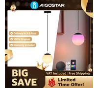 Aigostar Lámpara Colgante Inteligente Bluetooth Mesh | 8W 800LM RGB+CCT Regulable | Compatible Alexa, Sala/Comedor