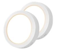 Aigostar Lámpara de Techo LED 12W (Equivalente a 108W) Plafón LED 1300LM IP20 Techo luz blanco calida 3000K para Cocina Sala de Estar Dormitorio Pasillo 174 * 35Hmm, 2PCS