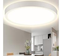 Aigostar Lampara de Techo LED 24W Ø289mm Plafon LED Techo 2700LM Luz natural 4000K para Sala de Estar,Dormitorio,Cocina ,Pasillo,Balcón